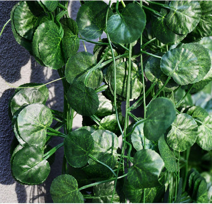 200 Strands 1200FT Fake Ivy Leaves Artificial Ivy Greenery Garland Faux Willow Vines Silk Hanging Plants Home Aesthetic Jungle Party Vines for Bedroom Wedding Patio Garden Wall Room