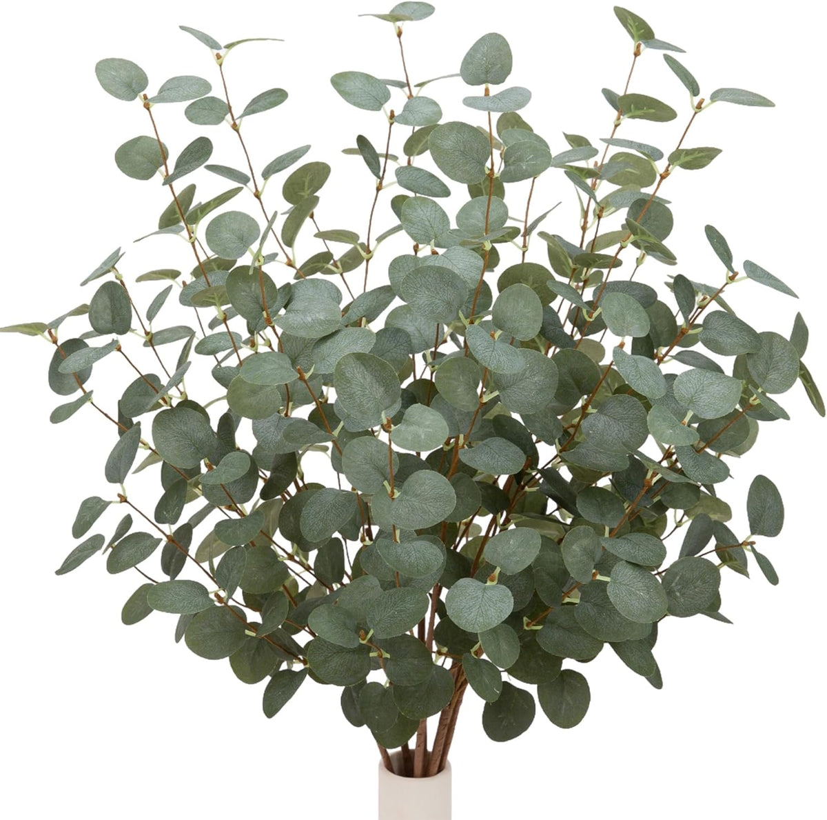 Eucalyptus Stems Greenery Stems Eucalyptus Leaf Spray in Green Silk Plastic Plants Floral Artificial Plants for Home Party Wedding Decoration