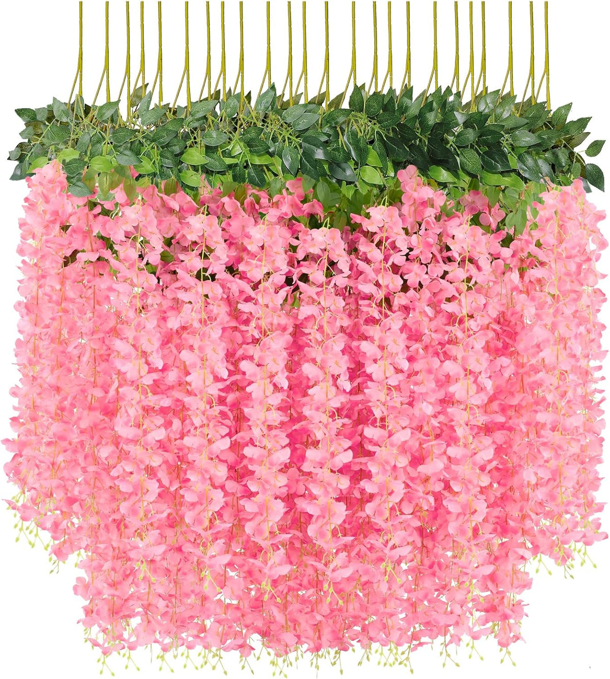 Botanical White Wisteria Vine Garlands Home Decor Arrangement