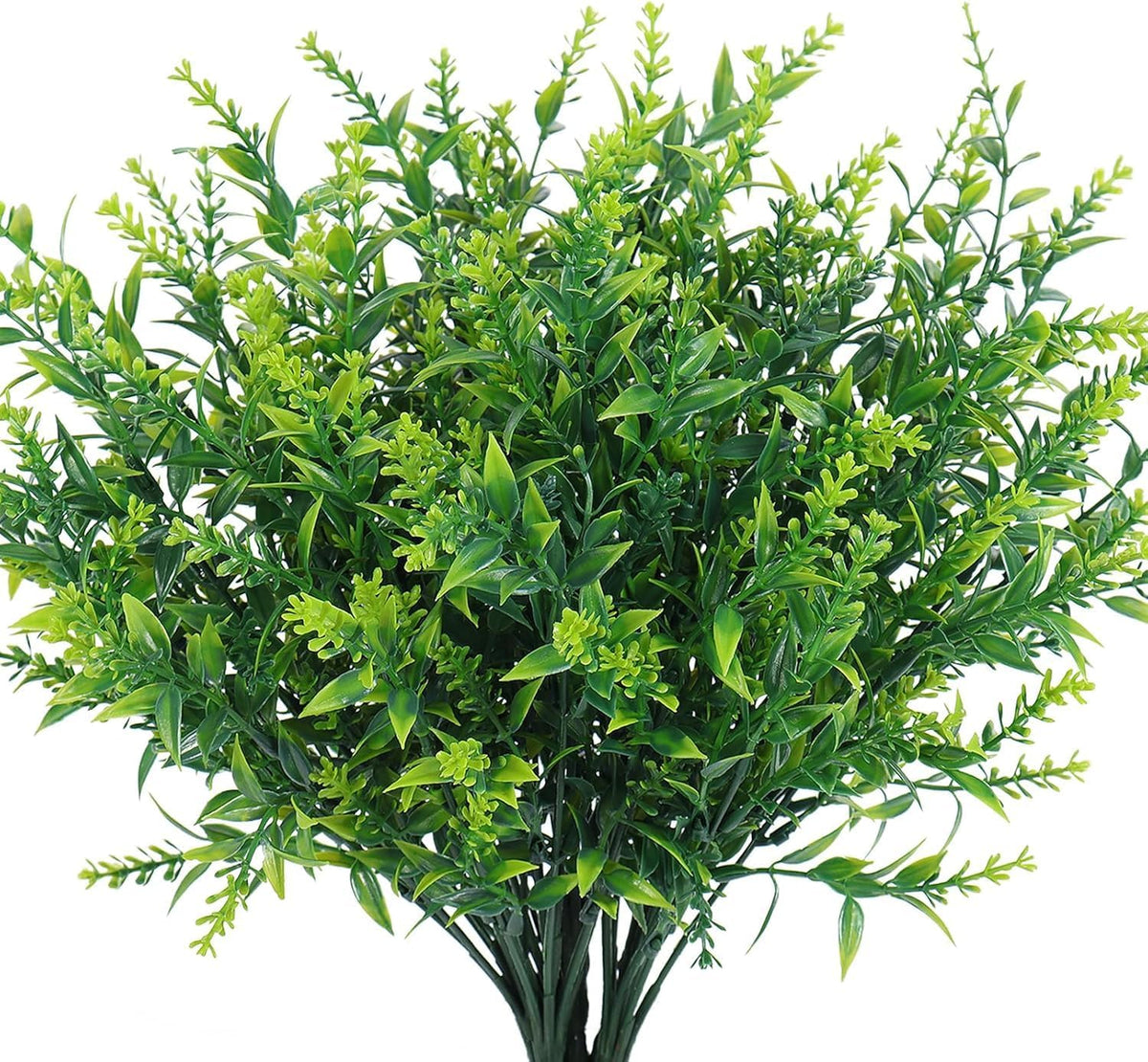 12 Bundles Artificial Lavender Flowers - UV Resistant Outdoor Fake Plants for Garden and Porch Decor