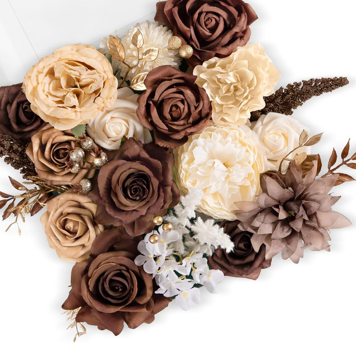 Rustic Artificial Multi Flower Mixed Indoor Decor Selection