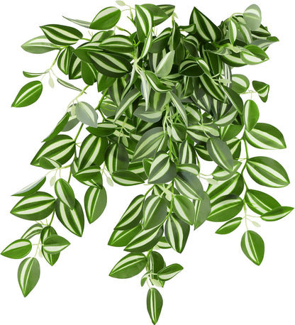 FiveSeasonStuff Artificial Natural Green Willow Garlands, Bendable Greenery Vine Leaves for Wedding Home Decoration (2 Pcs, 11.8 feet)