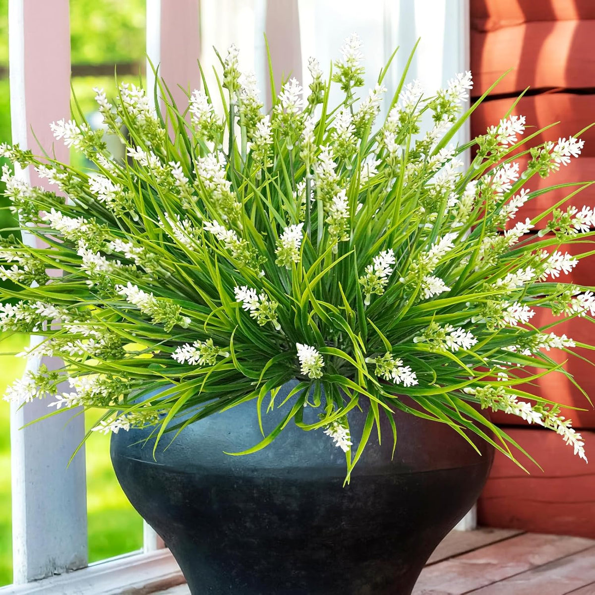 Stylish Bundles Artificial Lavender Resistant Outdoor Decor Selection
