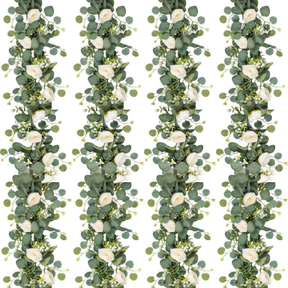 Realistic Artificial Eucalyptus Garland Style Outdoor Decor Selection