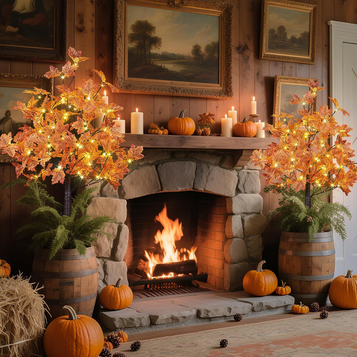 Botanical Artificial Illuminated Maple Led Home Decor Selection