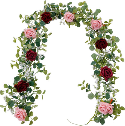 Artificial Eucalyptus Floral Garland Spring Home Decor
