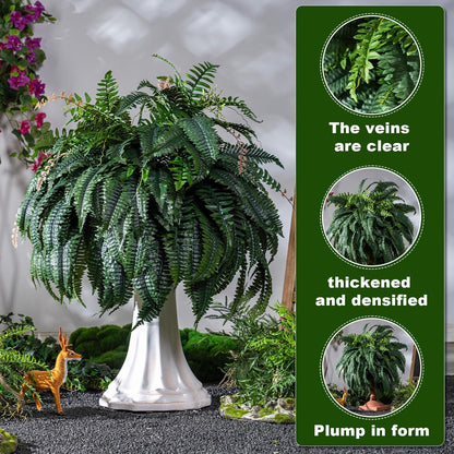 Charming Artificial Fern Greenery Dried Indoor Decor Collection