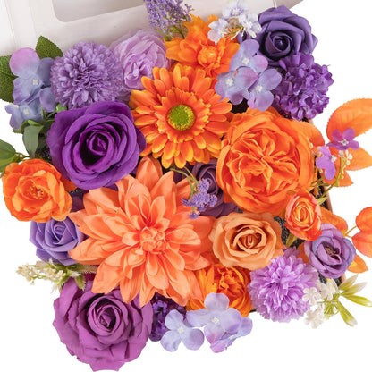 Rustic Artificial Multi Flower Mixed Indoor Decor Selection