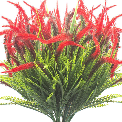 Lifelike Artificial Flowers Outdoor UV Resistant, 20-Pack Weatherproof Fade-Resistant Fake Hanging Plants for Garden Porch Decor - Realistic Mixed Colors in Hanging Baskets (Outdoor Use Verified)