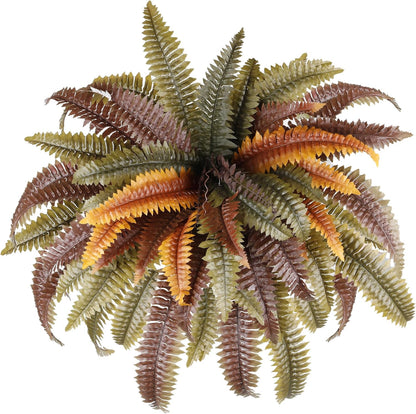 Classic Artificial Boston Ferns Rust Home Decor Kit