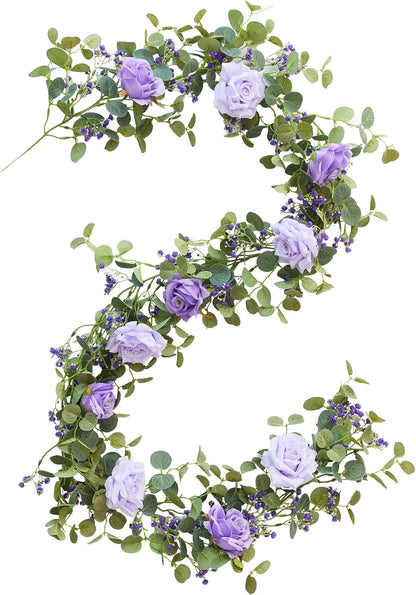 Artificial Eucalyptus Floral Garland Spring Home Decor