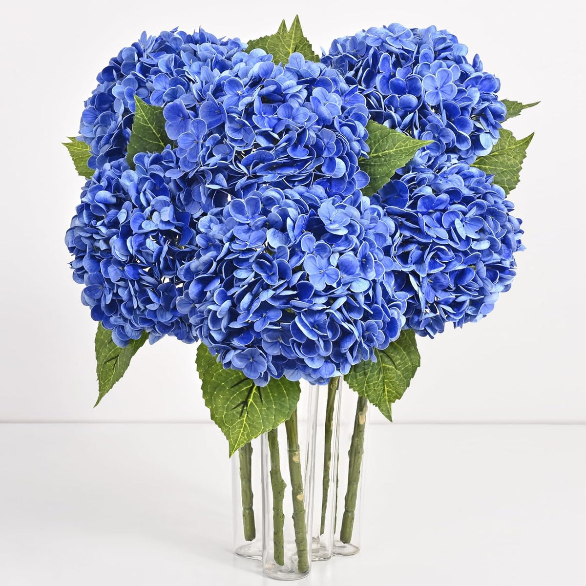 Yastouay 3 Pcs Real Touch Hydrangea Artificial Flowers, 21" White Full Faux Hydrangea Flowers Latex Fake Flowers for Home Decor Party Floral Arrangements Wedding Bouquets Centerpieces Outdoor Decor