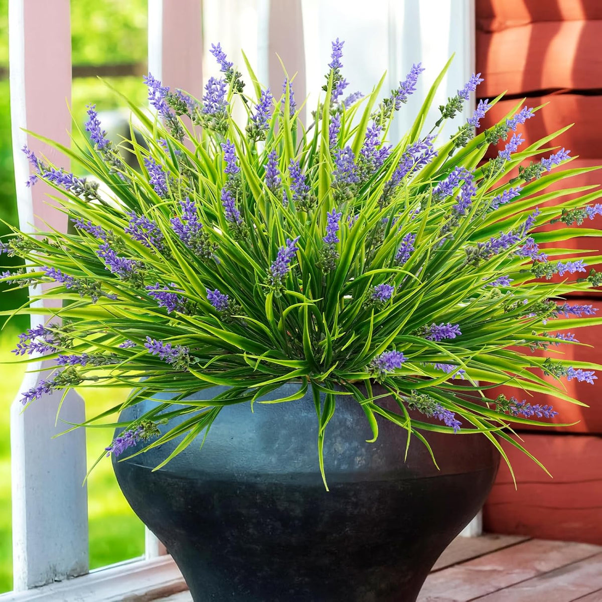 Stylish Bundles Artificial Lavender Resistant Outdoor Decor Selection