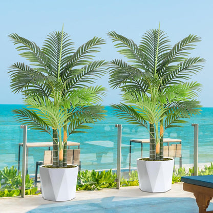Natural Tall Triple Golden Cane Home Decor Arrangement