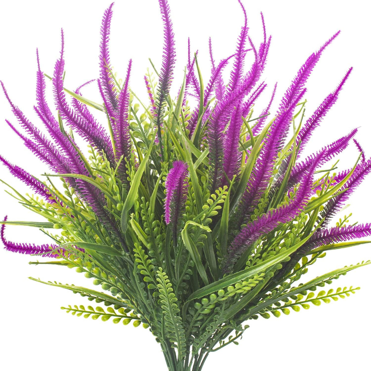 Lifelike Artificial Flowers Outdoor UV Resistant, 20-Pack Weatherproof Fade-Resistant Fake Hanging Plants for Garden Porch Decor - Realistic Mixed Colors in Hanging Baskets (Outdoor Use Verified)