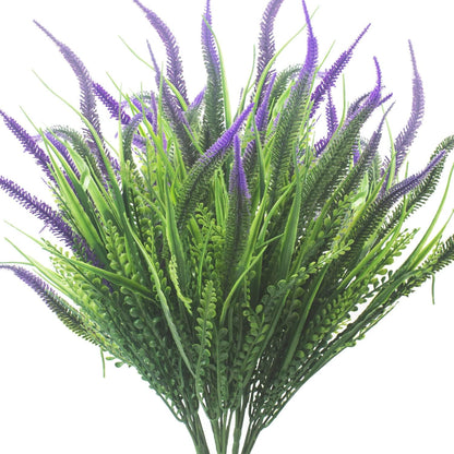 Lifelike Artificial Flowers Outdoor UV Resistant, 20-Pack Weatherproof Fade-Resistant Fake Hanging Plants for Garden Porch Decor - Realistic Mixed Colors in Hanging Baskets (Outdoor Use Verified)