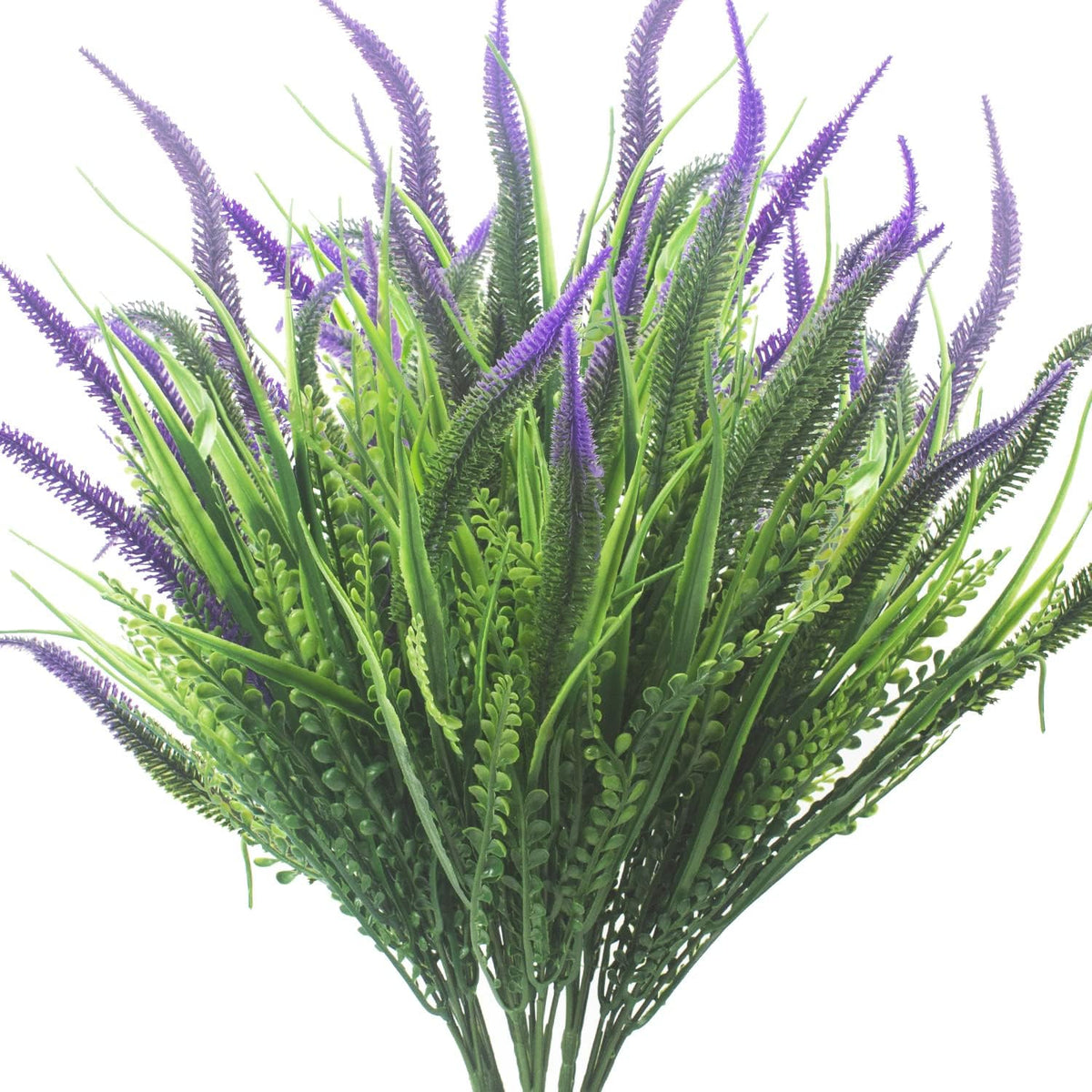 Lifelike Artificial Flowers Outdoor UV Resistant, 20-Pack Weatherproof Fade-Resistant Fake Hanging Plants for Garden Porch Decor - Realistic Mixed Colors in Hanging Baskets (Outdoor Use Verified)