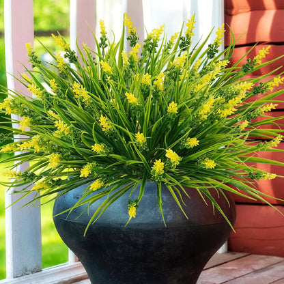 Stylish Bundles Artificial Lavender Resistant Outdoor Decor Selection