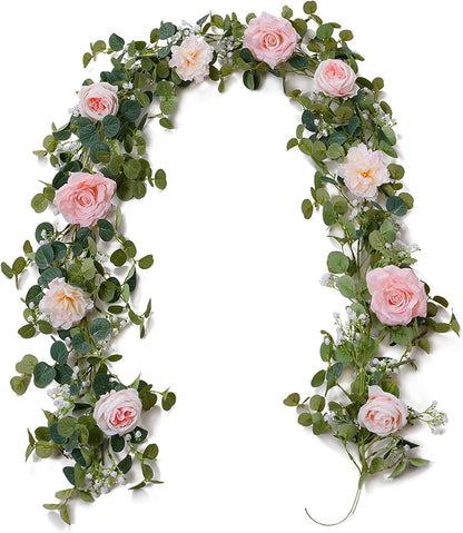 Artificial Eucalyptus Floral Garland Spring Home Decor