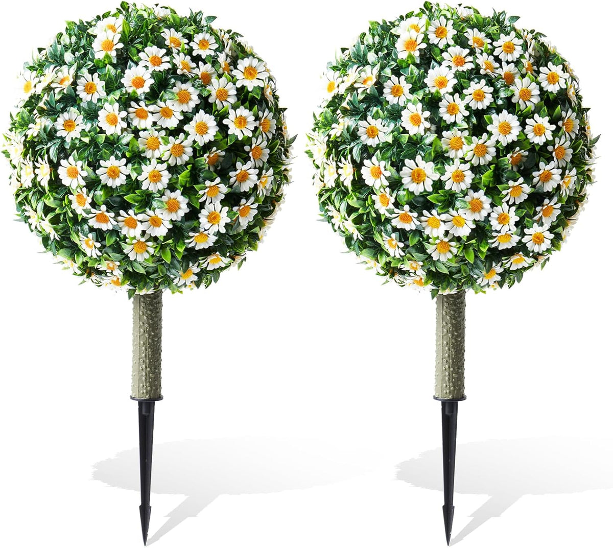 Artisan Artificial Lavender Topiary Ball Home Decor Bundle