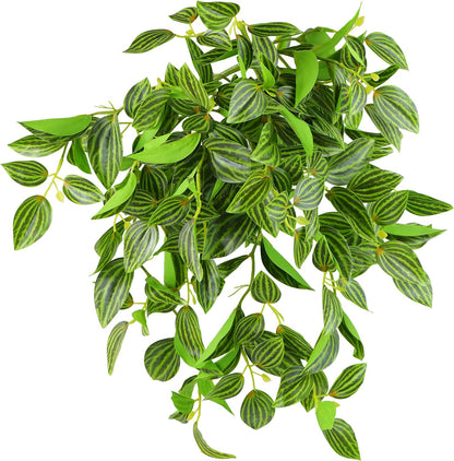 FiveSeasonStuff Artificial Natural Green Willow Garlands, Bendable Greenery Vine Leaves for Wedding Home Decoration (2 Pcs, 11.8 feet)