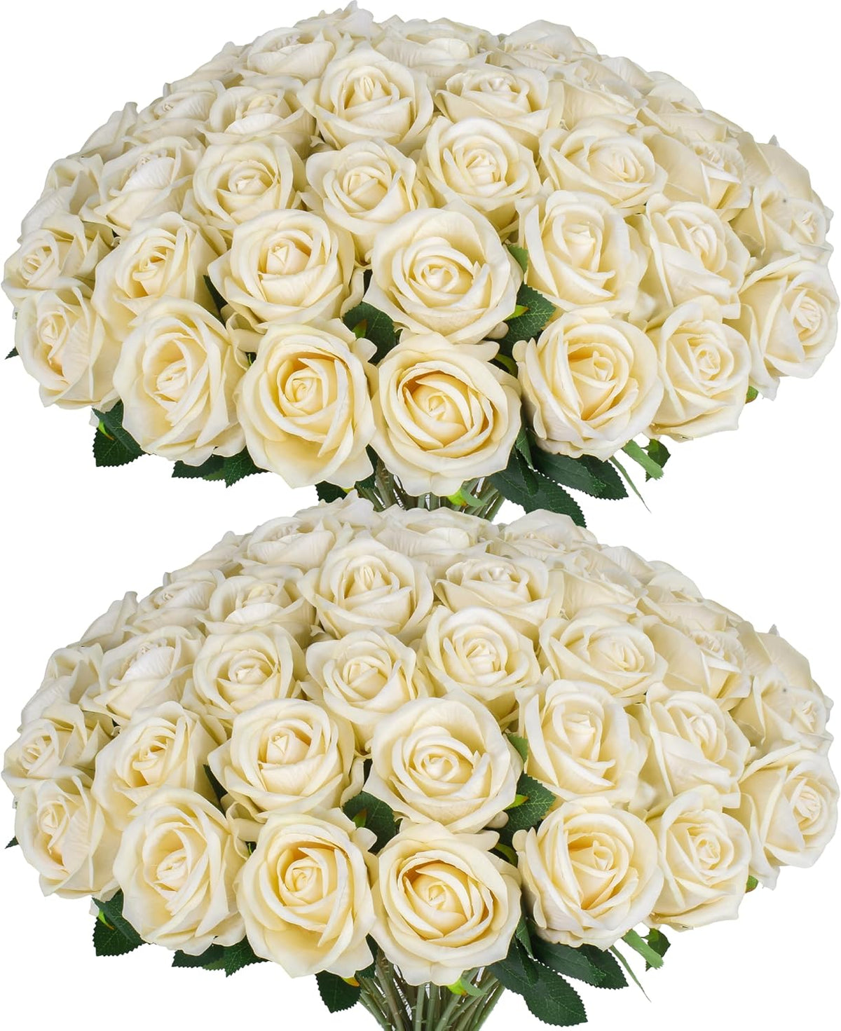 50 PCS Fake Pink Roses, Artificial Flowers Bulk Realistic Silk Faux Rose with Stems for Wedding Decoration Bridal Bouquet Birthday Celebrations DIY Floral Arrangement Home Decor