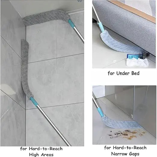 Replacement Gap Duster for Home Corners - Durable Flexible Microfiber Brush for Under Furniture