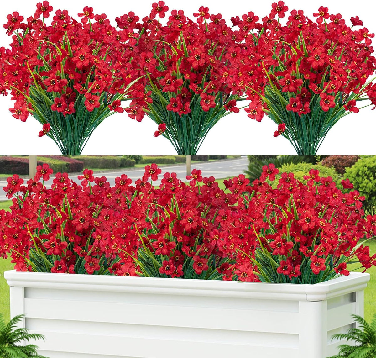 Modern UV Resistant PE Shrubs Home Decor Accent