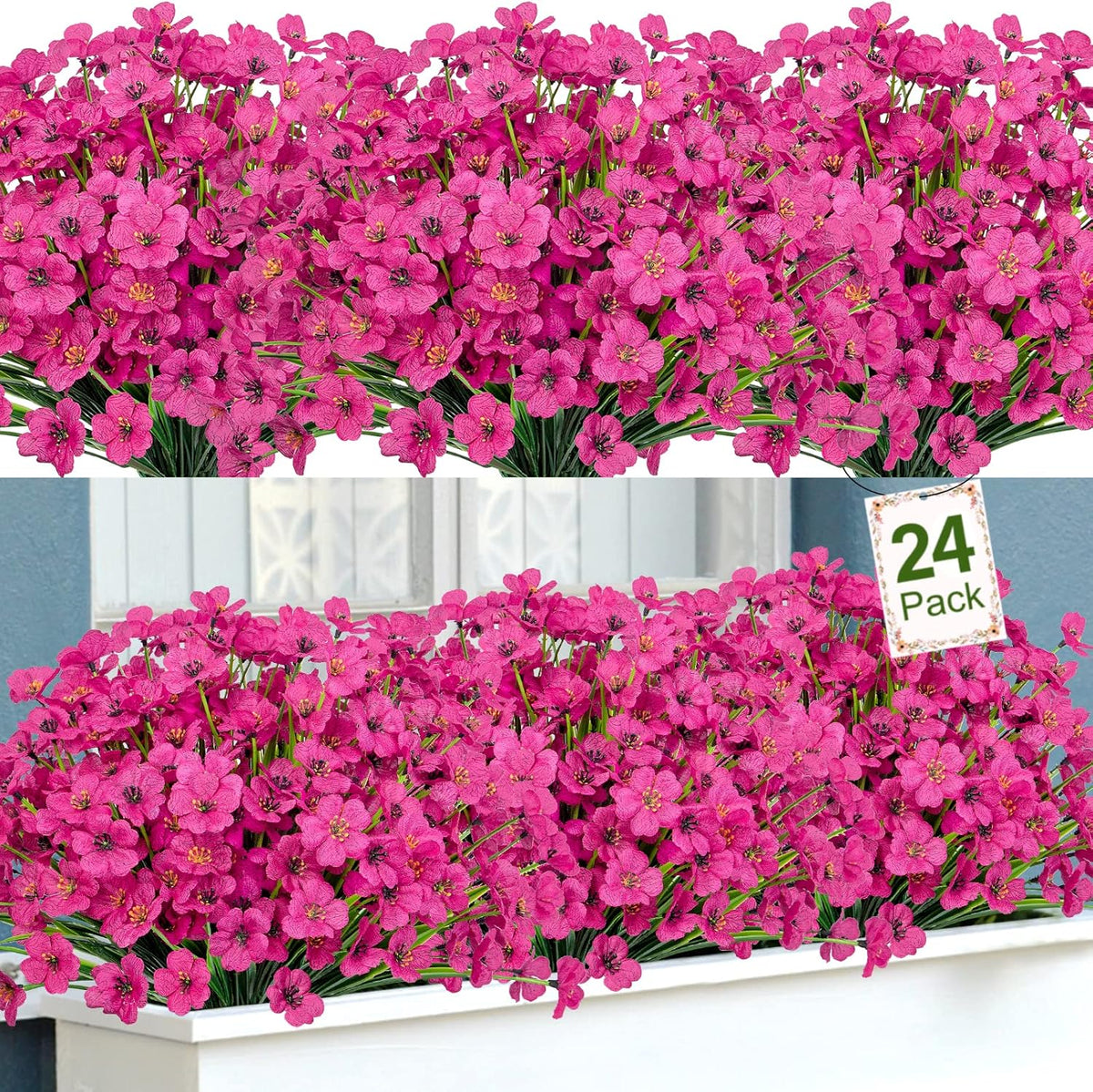 Lush Bundles Artificial Boston Ferns Home Decor Set