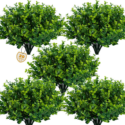 Modern UV Resistant PE Shrubs Home Decor Accent