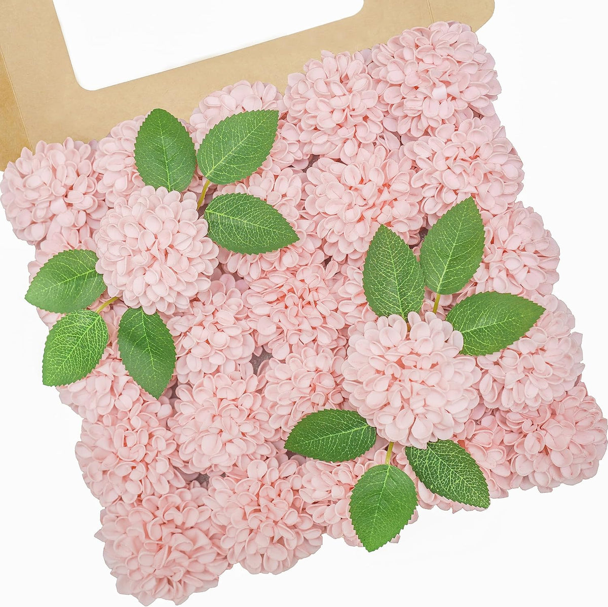 Artificial Flowers, Realistic 50 Pcs Artificial Rose for DIY Wedding Bouquets Centerpieces Arrangements, Sage Green Dahlia Flowers with Stem for Bridal Shower Party Home Decorations