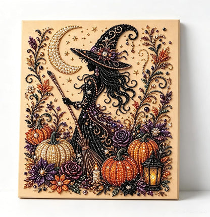Halloween Diamond Painting Kits for Adults - Spooky Cute 3D DIY Fall Home Decor Wall Art