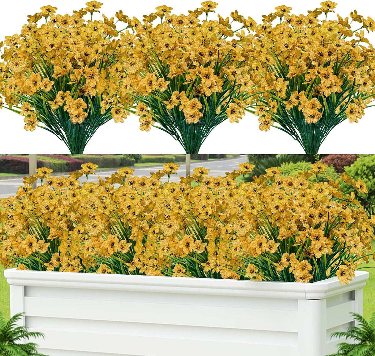 Modern UV Resistant PE Shrubs Home Decor Accent