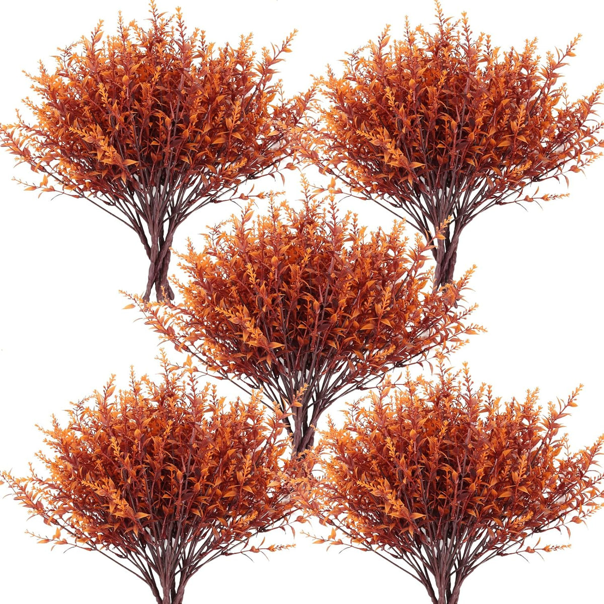 12 Bundles Artificial Lavender Flowers - UV Resistant Outdoor Fake Plants for Garden and Porch Decor