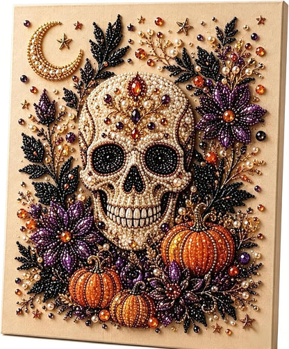 Halloween Diamond Painting Kits for Adults - Spooky Cute 3D DIY Fall Home Decor Wall Art