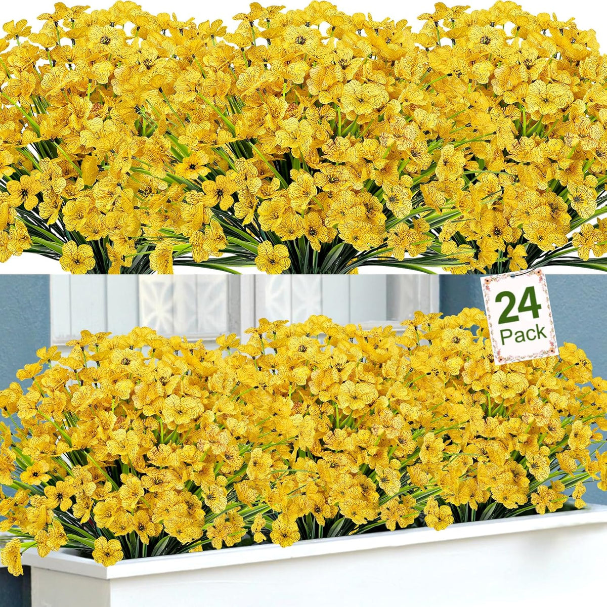 Lush Bundles Artificial Boston Ferns Home Decor Set