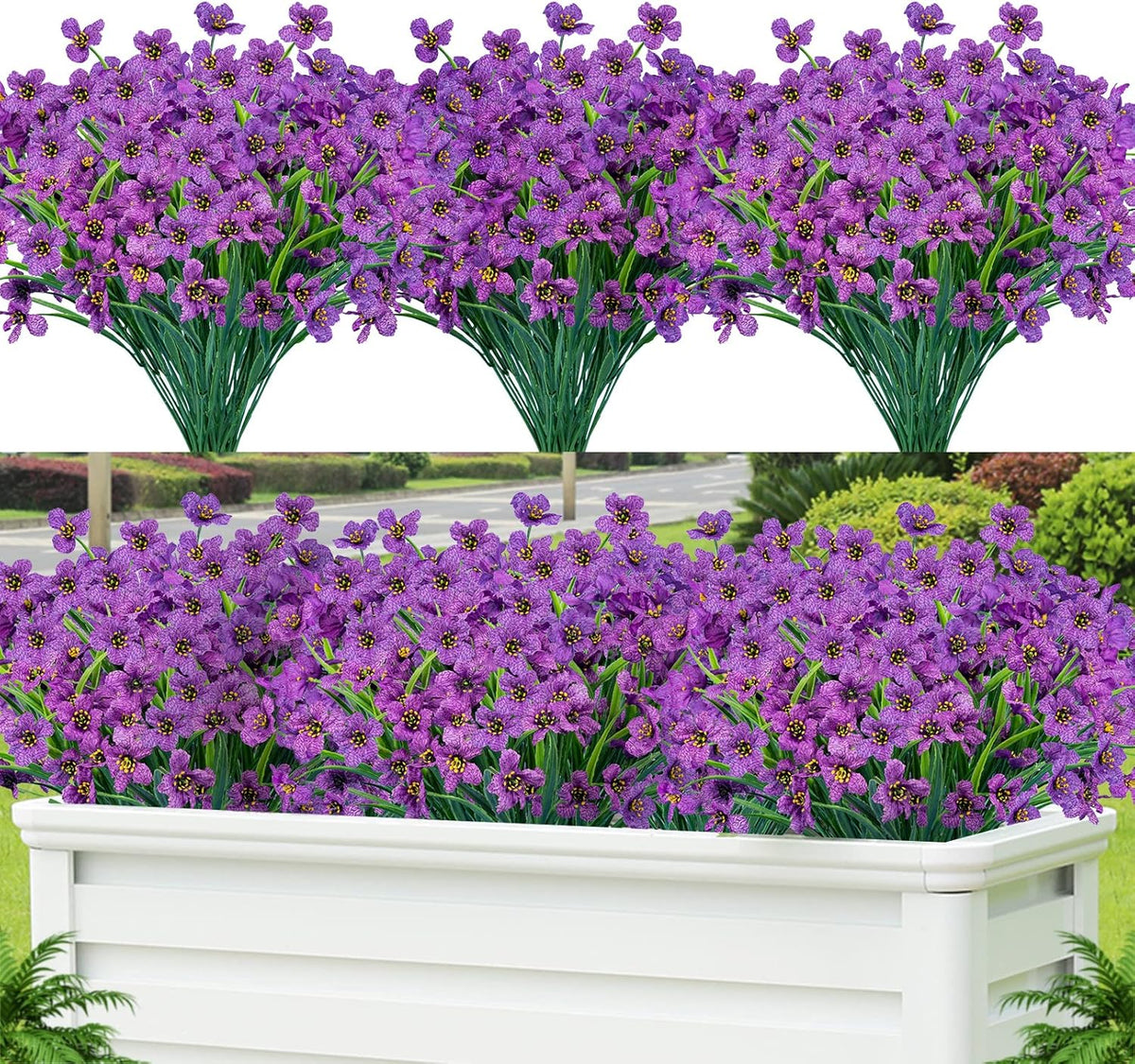 Modern UV Resistant PE Shrubs Home Decor Accent