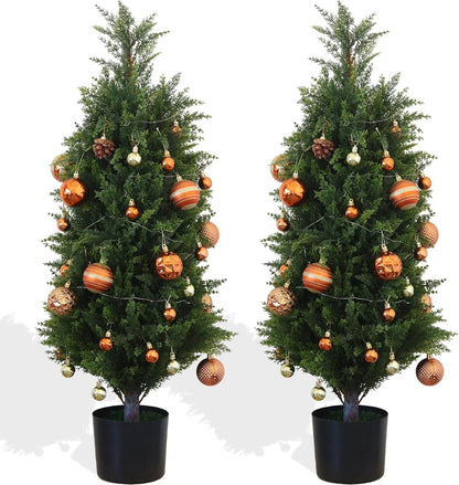 Stylish Artificial Cedar Topiary Pine Home Decor Accent