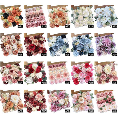 Sophisticated Pink Silk Peonies Roses Indoor Decor Kit