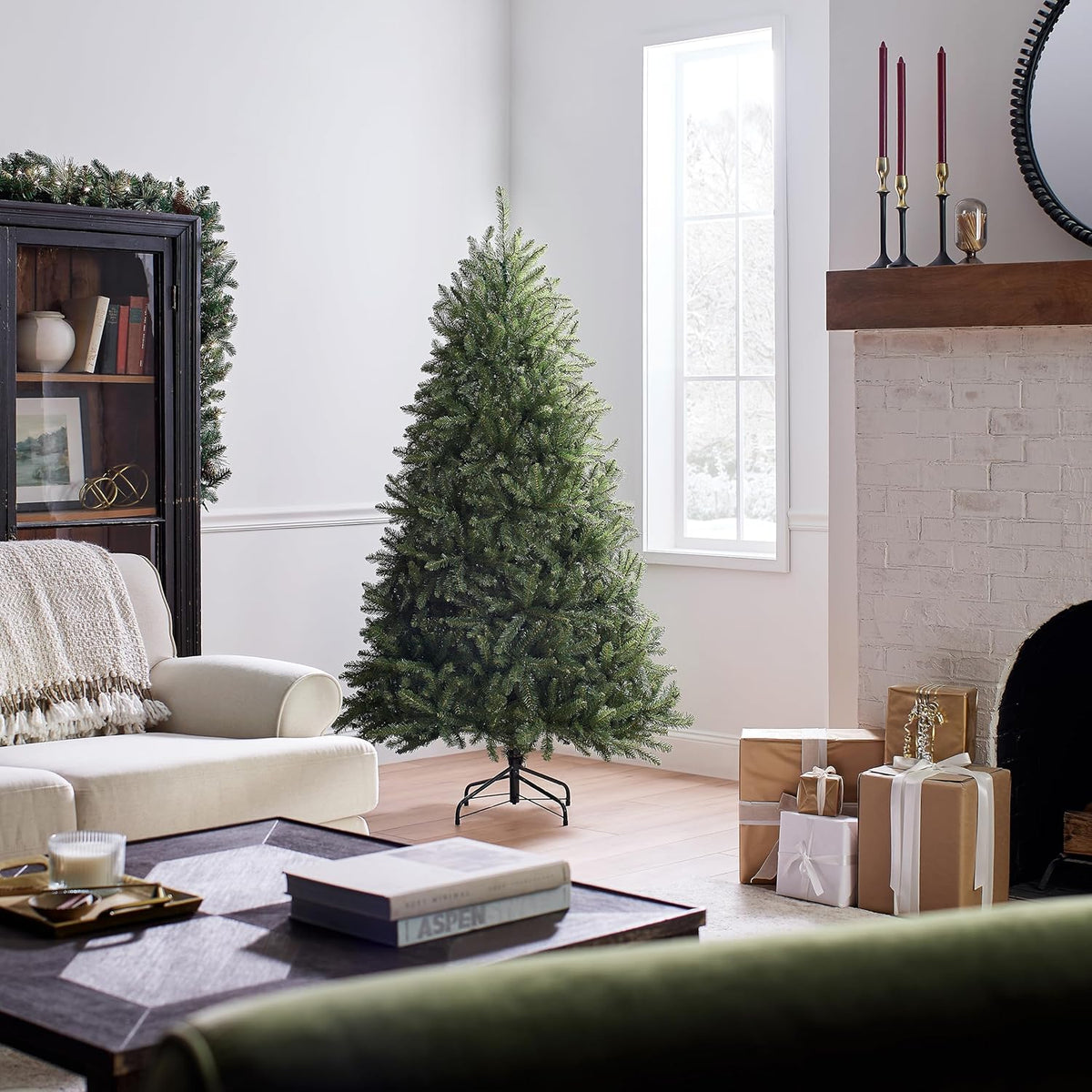 Serene Unlit Artificial Dunhill Fir Holiday Decor Accent