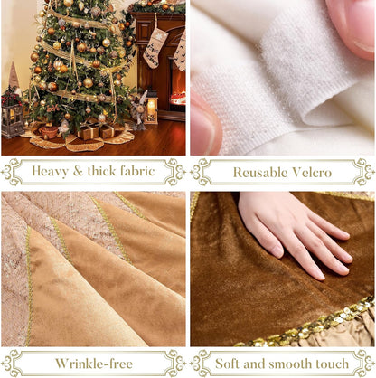 Festive Valery Madelyn Skirt Plush Holiday Decor Collection