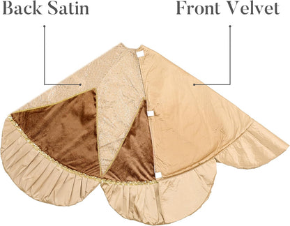 Festive Valery Madelyn Skirt Plush Holiday Decor Collection