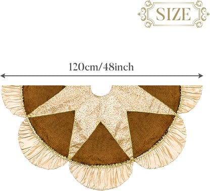 Festive Valery Madelyn Skirt Plush Holiday Decor Collection