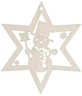 Artisan Wooden Star Ornaments German Holiday Decor Series