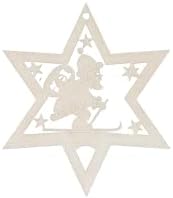 Artisan Wooden Star Ornaments German Holiday Decor Series