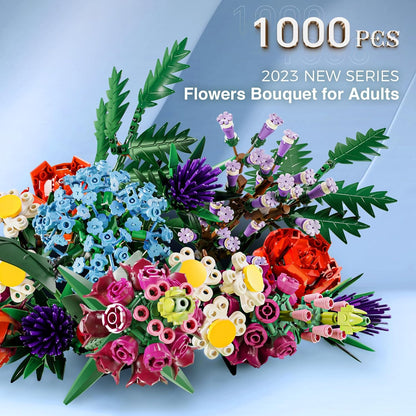 Deluxe Flower Bouquet Building Kit Home Decor Statement