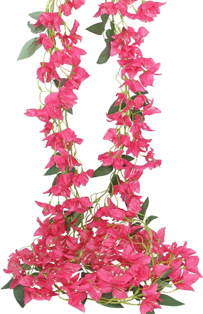 Festive Artificial Hanging Bougainvillea Vines Outdoor Decor Assortment