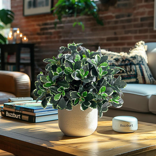 Festive Artificial Ficus Shrubs Greenery Home Decor Set