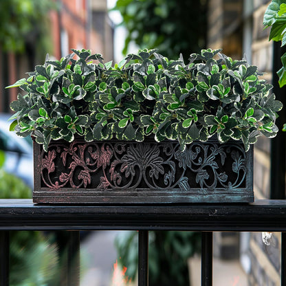 Festive Artificial Ficus Shrubs Greenery Home Decor Set