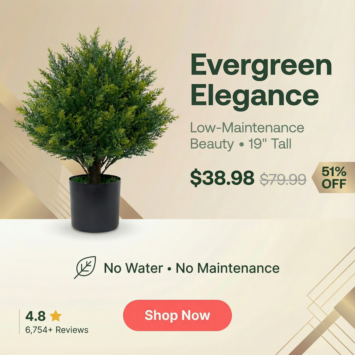 Premium Artificial Little Bush Ball Home Decor Kit